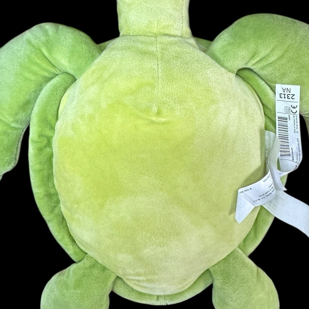 IKEA Blåvingad Turtle Plush Toy 17" Stuffed Animal Cuddly Sea Creature - Picture 4 of 10